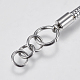304 Stainless Steel Round Snake Chain Bracelet Making STAS-F139-056P-D-3