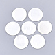 淡水シェルカボション  無色透明エポキシ樹脂  フラットラウンド  乳白色  20x3mm SHEL-T012-14B-1