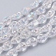 Chapelets de perles en verre électroplaqué GLAA-K035-A-AB01-1