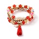 Ensembles de bracelets de perles extensibles multicouches&nbsp;BJEW-JB05756-01-1