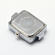 Alloy Rhinestone Watch Heads Rectangle Watch Faces WACH-D014-01-2