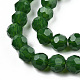 Chapelets de perles en verre opaques solides GLAA-R166-4mm-02A-2