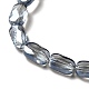 Transparentes perles de verre de galvanoplastie brins EGLA-F150-PL02-3