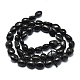 Natural Black Tourmaline Beads Strands G-O186-B-07-3