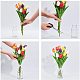 Tulipe imitation cuir pu DIY-GA0001-24-6
