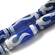Нити синих бусин дзи в тибетском стиле TDZI-NH0001-B07-01-1
