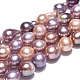 Hebras de perlas keshi de perlas barrocas naturales PEAR-S020-L16-3