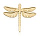 Golden Tone Alloy Enamel DragonflyBig  Pendants ENAM-J033-12G-2