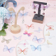 SUNNYCLUE 1 Box 180Pcs 9 Style Organza Butterfly Fabric Butterfly Decorations Small Organza Butterflies Spring Artificial Butterfly Wings Charm for Jewelry Making Embellishments Hair Clip DIY Crafts FIND-SC0004-16-4