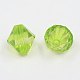 Faceted Bicone Transparent Acrylic Beads DBB14MM016-1