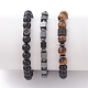 Kits de bracelets extensibles unisexes X-BJEW-JB04845-2