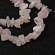 Natürlichen Rosenquarz Perlen Stränge X-F007-1