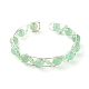 Natural & Synthetic Mixed Gemstone Beads Reiki Healing Cuff Bangles Set for Girl Women X1-BJEW-TA00023-18