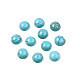 Craft Findings Dyed Synthetic Turquoise Gemstone Flat Back Dome Cabochons TURQ-S266-4mm-01-1
