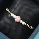 Женские браслеты из латунных бусин BJEW-G736-03B-3