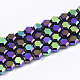 Chapelets de perles en verre électroplaqué X-EGLA-T018-03-B01-1