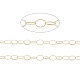 Cadenas de eslabones ovalados huecos de latón CHC-M025-29G-2