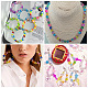 Cheriswelry 560 pz 7 colori perline acriliche trasparenti MACR-CW0001-10-10