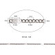 Chaînes de câbles en fer recouvert de laiton CH-CJ0001-04P-2
