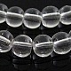 Clear Glass Round Beads Strands X-GR12mm01Y-1
