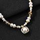Жемчужина кулон ожерелья NJEW-P325-02G-1