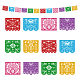 Bannière mexicaine en plastique papel picado AJEW-WH0109-96-3