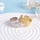 925 массивное открытое кольцо-манжета из серебра с родиевым покрытием для женщин JR866A-4