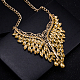 Fashion Women Jewelry Zinc Alloy Glass Rhinestone Bib Statement Choker Collar Necklaces NJEW-BB15118-A-4
