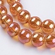 Chapelets de perles en verre électroplaqué GLAA-K025-FR-6mm-A01-3