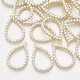 ABS Plastic Imitation Pearl Pendants X-PALLOY-T071-022-1