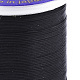 シードビーズ用のナイロン66コーティングビーズ糸  ブラック  0.1mm  約54.68ヤード（50m）/ロール NWIR-R047-011-3