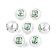 Mahjong-Thema ABS-Kunststoff-Perlen-Emaille-Perlen KY-G020-04B-3