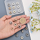 CHGCRAFT 20Pcs 4 Styles Rack Plating Alloy Rhinestone European Beads FIND-CA0007-72-3