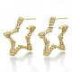 Brass Stud Earring KK-N232-113-NF-3