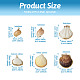 12 шт. 6 подвески в виде ракушек DIY-CD0001-39-3