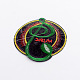 Badge Series Costume Accessories Computerized Embroidery Cloth Iron On Patches AJEW-Q097-M09-3
