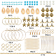 Kits de fabricación de aretes con temática de playa diy de sunnyclue DIY-SC0013-78G-2