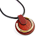 Imitation Leather Pendant Necklaces NJEW-N0060-036E-3