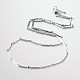 Collares de cadena de enlace de barras de acero inoxidable NJEW-M146-02-3