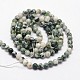 Chapelets de perles en agate d'arbre naturelle G-N0192-01-3mm-2