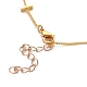 Messing Twisted Chain Bordsteinkette Halsketten NJEW-JN03092-02-3