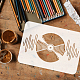 FINGERINSPIRE Record Stencil for Painting 8.3x11.7inch Reusable Album Music Recording Painting Template Sound Waves Painting Stencil Music CD Record Stencil for Painting on Wall Wood Furniture DIY-WH0396-616-3