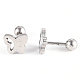 201 Stainless Steel Barbell Cartilage Earrings EJEW-R147-11-4
