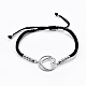 Adjustable Nylon Cord Braided Bead Bracelets BJEW-L640-05P-3