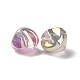Placage uv arc-en-ciel irisé abs perles de paillettes en plastique KY-G025-11-3