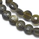 Natural Golden Sheen Obsidian Beads Strands G-G792-15-3