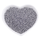 Fingerinspire 12/0 perle di metallo rotonde lisce placcate 2mm minuscole perline lisce distanziatore sciolto galvanizzato (grigio chiaro) per la creazione di gioielli SEED-OL0001-03-05-2
