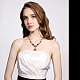 Les femmes de la mode des bijoux zinc colliers déclaration alliage strass bib NJEW-BB15100-8