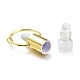 Forma de lápiz labial botella de perfume de piedras preciosas mezcladas naturales G-I298-01G-4