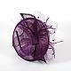 Fascinators élégants violet foncé au Royaume-Uni pour les mariages OHAR-S170-02-3